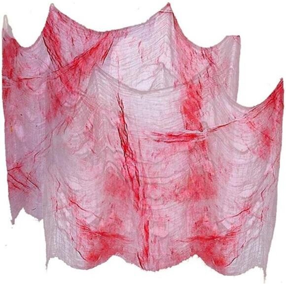 2PCS Super Size in Halloween Creepy Gray Black Purple White Cloth - Picture 8 of 8